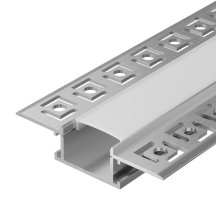 Профиль алюминиевый для LED ленты 6114 2м опал (LSADD6114-SET1-2-K4-1-04)