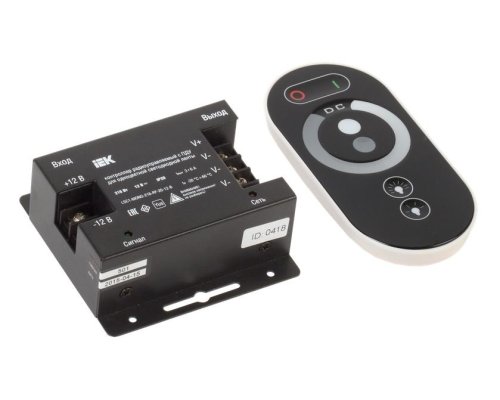 Контроллер с ПДУ радио MONO 3 канала 12В 6А 216Вт черный (LSC1-MONO-216-RF-20-12-B)