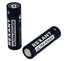 Батарейка алкалиновая ультра AA/LR6 пальчиковая 1,5В REXANT (39-1025)