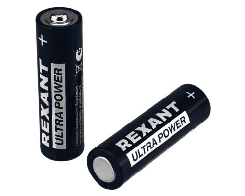 Батарейка алкалиновая ультра AA/LR6 пальчиковая 1,5В REXANT (39-1025)