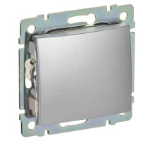 Valena DIY выключатель 1-клавишный, скрытой установки, алюминий (694336)