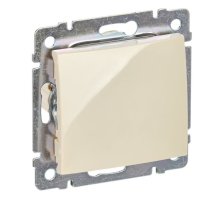 Valena DIY выключатель 1-клавишный самовозвратный, скрытой установки, слоновая кость (695607)