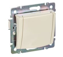 Valena DIY розетка 1-местная с заземлением с защитными шторками, скрытой установки, слоновая кость (695614)