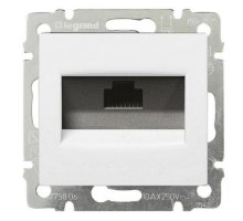 Valena DIY розетка телефонная с рамкой RJ11, скрытой установки, белый (695336)