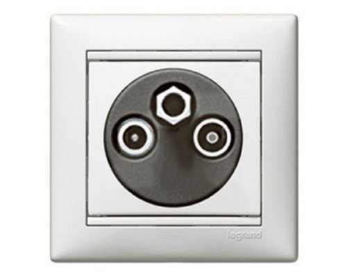 Valena DIY розетка TV-FM-SAT оконечная, скрытой установки, белый (695638)