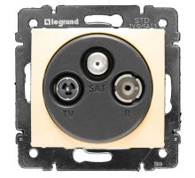 Valena DIY розетка TV-FM-SAT оконечная, скрытой установки, слоновая кость (695639)