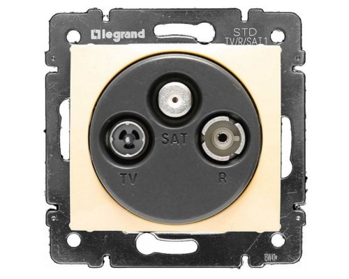 Valena DIY розетка TV-FM-SAT оконечная, скрытой установки, слоновая кость (695639)