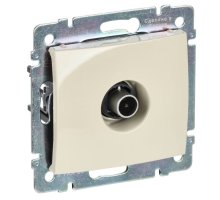 Valena DIY розетка TV проходная, скрытой установки, слоновая кость (695625)