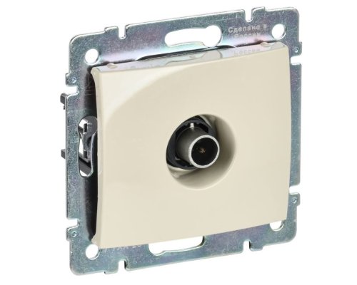 Valena DIY розетка TV проходная, скрытой установки, слоновая кость (695625)