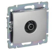 Valena DIY розетка TV проходная, скрытой установки, алюминий (694346)