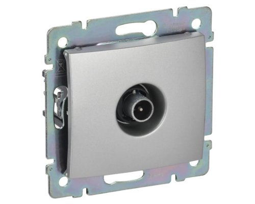 Valena DIY розетка TV проходная, скрытой установки, алюминий (694346)