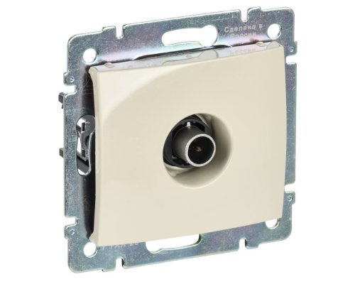 Valena DIY розетка TV оконечная, скрытой установки, слоновая кость (695617)