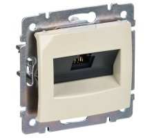 Valena DIY розетка компьютерная RJ45, Cat.5Е UTP, скрытой установки, слоновая кость (695624)