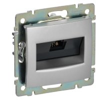 Valena DIY розетка компьютерная RJ45, Cat.5Е UTP, скрытой установки, алюминий (694334)