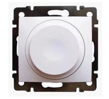 Valena DIY светорегулятор поворотно-нажимной универсальный LED 300Вт, скрытой установки, белый (695155)