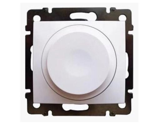 Valena DIY светорегулятор поворотно-нажимной универсальный LED 300Вт, скрытой установки, белый (695155)