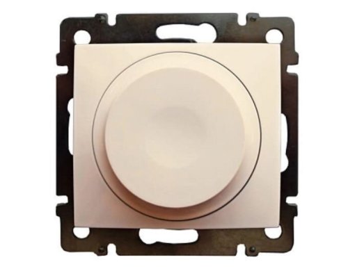 Valena DIY светорегулятор поворотно-нажимной универсальный LED 300Вт, слоновая кость (695154)