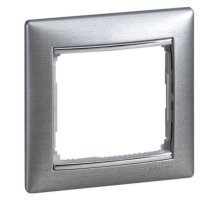 Valena DIY рамка 1-местная, алюминий матовый (694353)