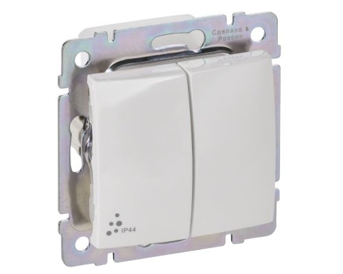 Valena переключатель 2-клавишный, IP44, скрытой установки, белый (770098)