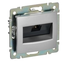Valena розетка компьютерная RJ45, Cat.6 UTP, скрытой установки, алюминий (770246)