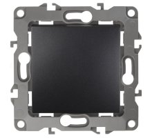 Выключатель 1-кл. IP20 12-1101-05 250В 10АХ антрацит ЭРА (Б0014625)