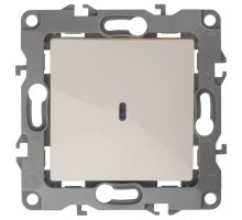 Выключатель 1-кл. с подсветкой IP20 12-1102-02 250В 10АХ слоновая кость ЭРА (Б0014634)