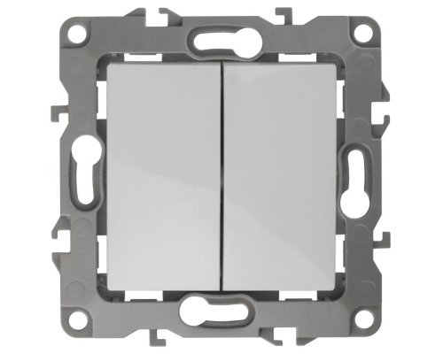 Выключатель 2-кл. IP20 12-1104-01 250В 10АХ белый ЭРА (Б0014645)