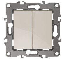 Выключатель 2-кл. IP20 12-1104-02 250В 10АХ слоновая кость ЭРА (Б0014646)