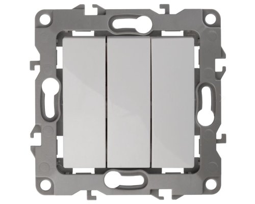Выключатель 3-кл. IP20 12-1107-01 250В 10АХ белый ЭРА (Б0014669)