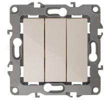 Выключатель 3-кл. IP20 12-1107-02 250В 10АХ слоновая кость ЭРА (Б0014670)