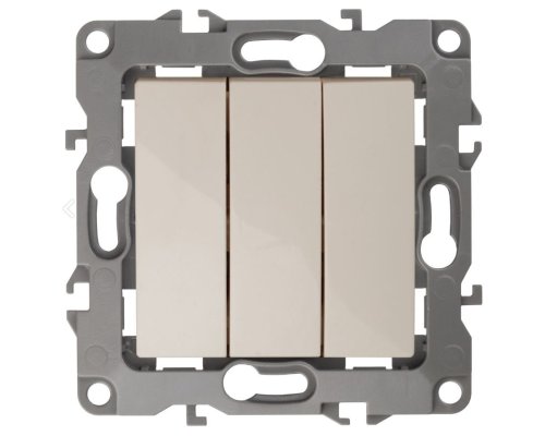 Выключатель 3-кл. IP20 12-1107-02 250В 10АХ слоновая кость ЭРА (Б0014670)