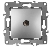 Розетка TV одиночная 12-3101-03 IP20 алюминий ЭРА (Б0014707)
