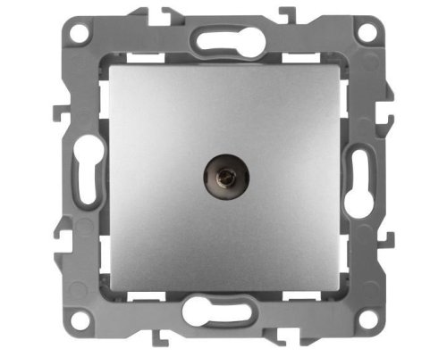 Розетка TV одиночная 12-3101-03 IP20 алюминий ЭРА (Б0014707)