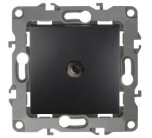 Розетка TV одиночная 12-3101-05 IP20 антрацит ЭРА (Б0014709)
