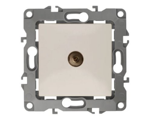 Розетка TV проходная 12-3102-02 IP20 слоновая кость ЭРА (Б0027432)