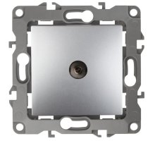 Розетка TV проходная 12-3102-03 IP20 алюминий ЭРА (Б0027433)