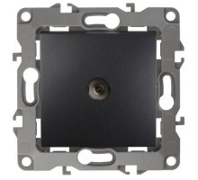 Розетка TV проходная 12-3102-05 IP20 антрацит ЭРА (Б0027435)