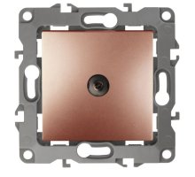 Розетка TV проходная 12-3102-14 IP20 медь ЭРА (Б0027439)