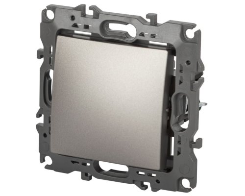 Выключатель 1-кл. 12-1101-16 250В 10АХ серия 12 титан ЭРА (Б0065708)