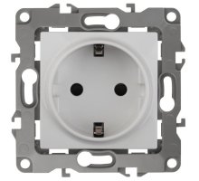 Розетка 12-2101-01 16A IP20 250В 2P+E серия 12 белый Schuko (Б0014675)