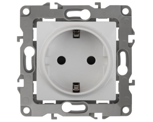 Розетка 12-2101-01 16A IP20 250В 2P+E серия 12 белый Schuko (Б0014675)