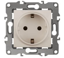 Розетка 12-2101-02 16A IP20 250В 2P+E серия 12 слоновая кость Schuko (Б0014676)