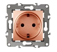 Розетка 12-2101-14 16А IP20 250В 2P+E серия 12 медь Schuko (Б0019321)