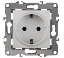 Розетка 12-2102-01 16А IP20 250В 2P+E серия 12 белый Schuko (Б0014687)