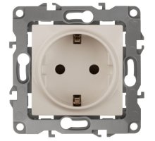 Розетка 12-2102-02 16А IP20 250В 2P+E серия 12 слоновая кость Schuko (Б0014688)