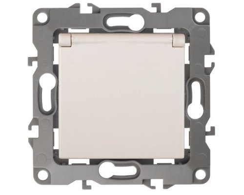 Розетка 12-2103-02 16А IP20 250В 2P+E серия 12 слоновая кость Schuko (Б0014694)