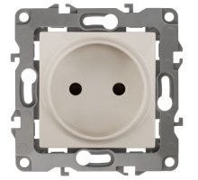 Розетка 12-2105-02 16А IP20 250В 2P серия 12 слоновая кость ЭРА (Б0018255)