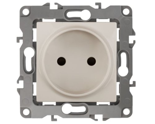 Розетка 12-2105-02 16А IP20 250В 2P серия 12 слоновая кость ЭРА (Б0018255)