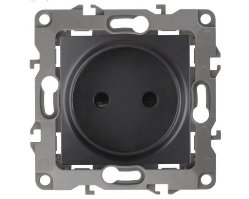 Розетка 12-2105-05 16А IP20 250В 2P серия 12 антрацит ЭРА (Б0018258)