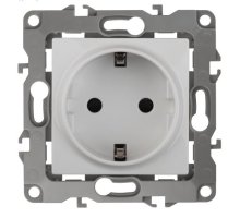 Розетка 12-2111-01 16А IP20 250В 2P+E серия 12 белый Schuko (Б0029236)